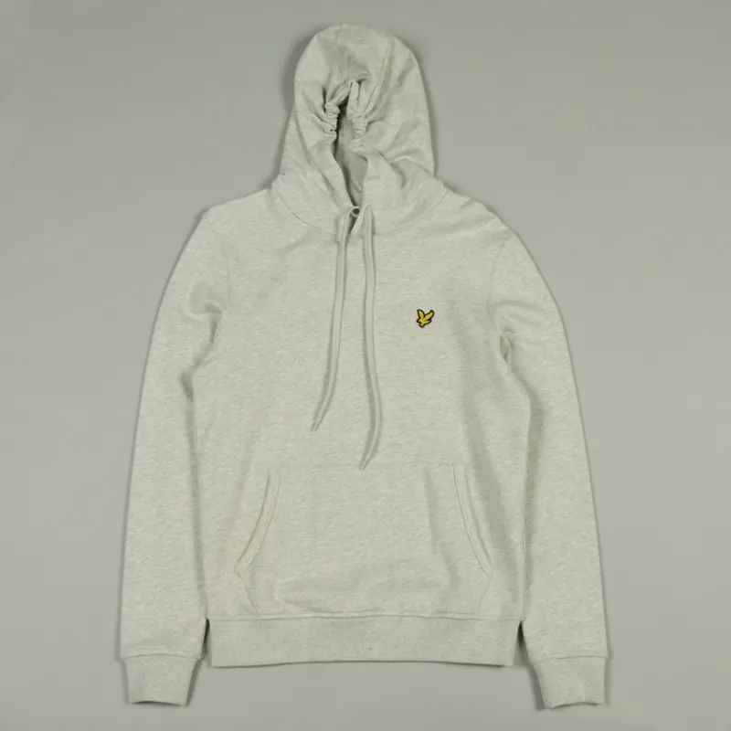 Lyle and Scott Pullover Hoodie - Light Grey Marl
